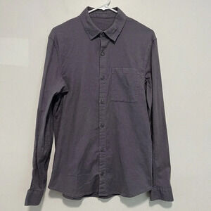 Lululemon Gray Button Front One Pocket Shirt‎